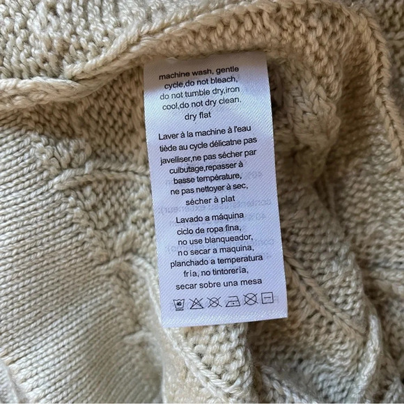 New! Danielle Bernstein desert tan color mock neck sweater NWT 30656 - Picture 9 of 10